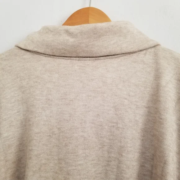 NWT Universal Thread Beige Heather Oatmeal Collared Pullover Sweater Size 3X - Picture 5 of 9
